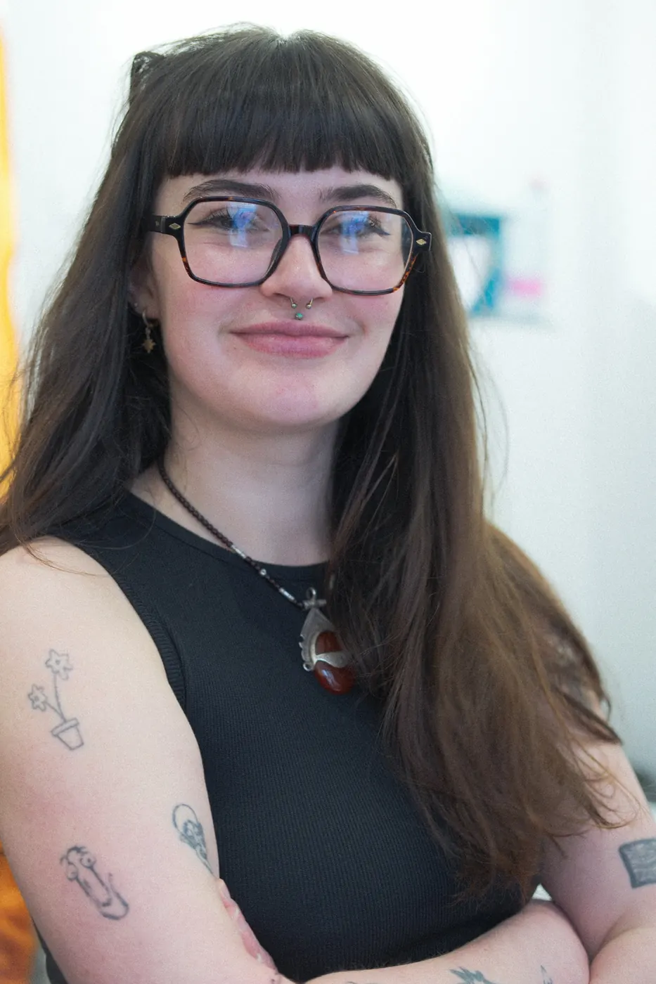 Portrait d’une visiteuse