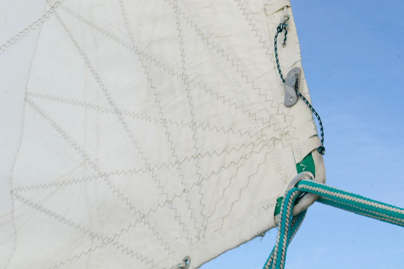 Détail abstrait d’une voile
